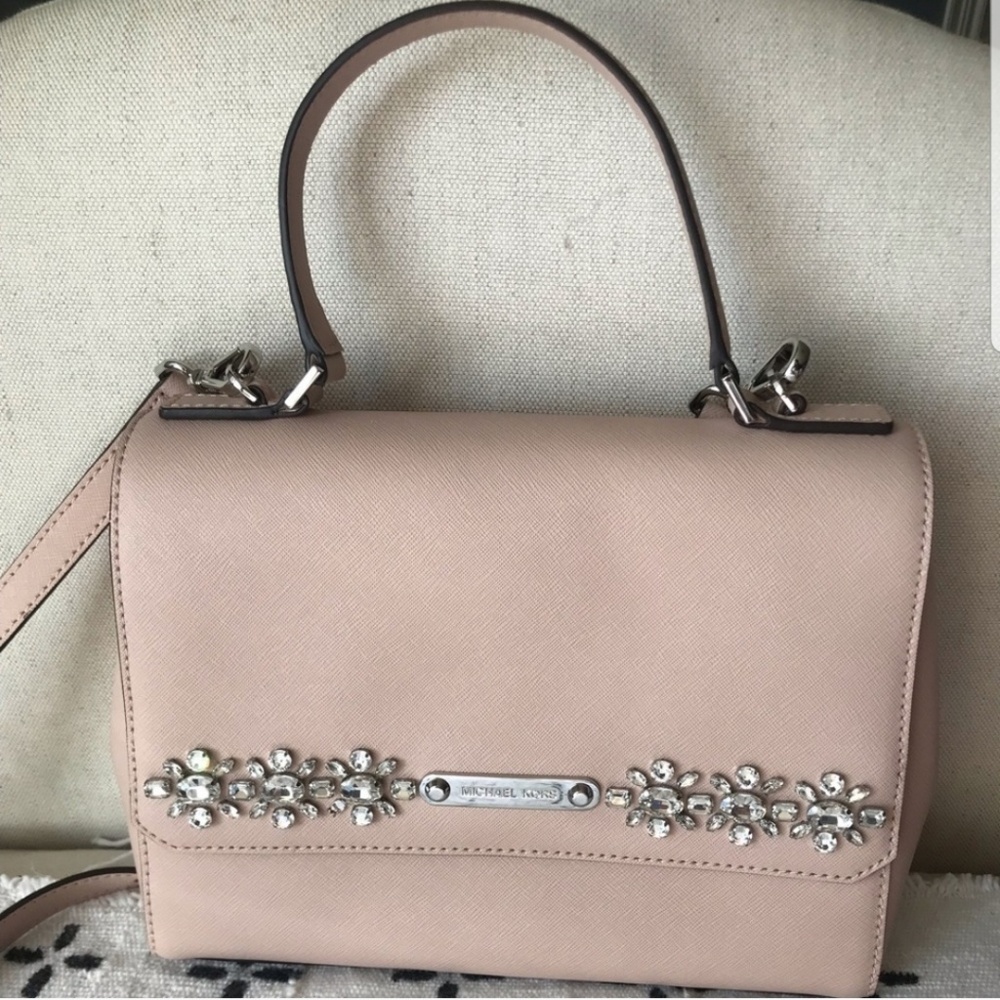 Michael Kors -Callie -Jeweled Pink Satchel